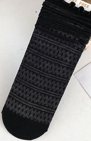 Calcetines calados ondulado