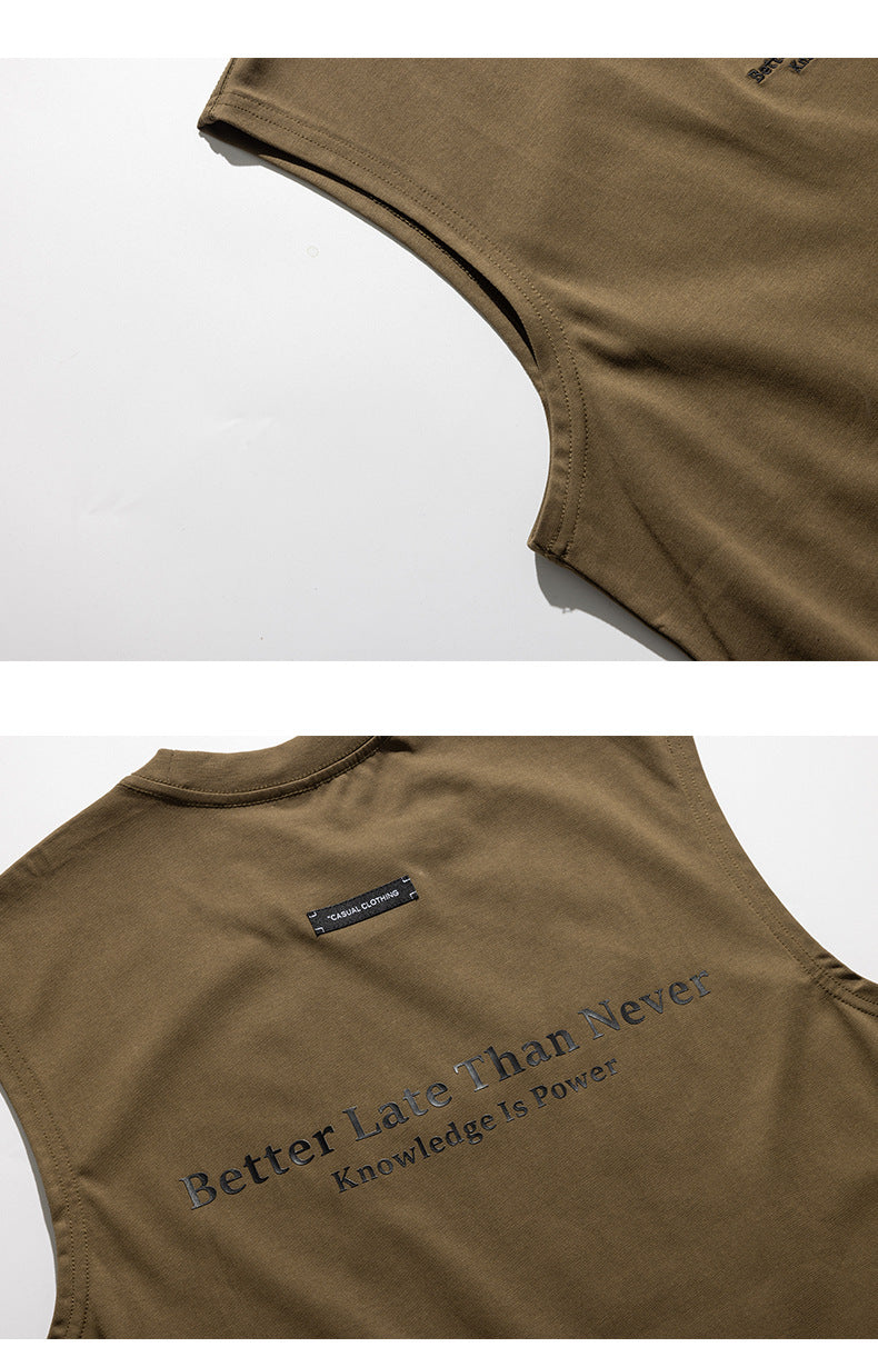 Camiseta lettering sleeveless