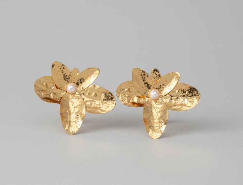 Pendientes XL flor