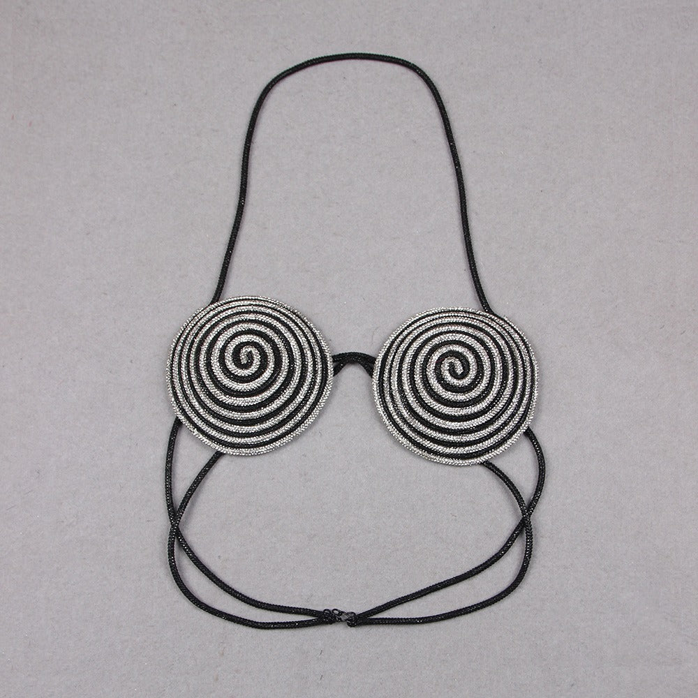 Sujetador circular diamantes