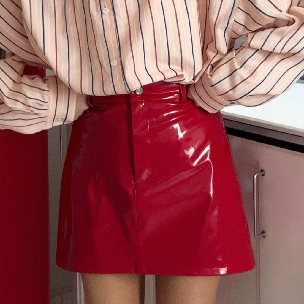 Falda mini PU