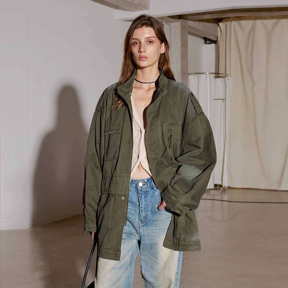 PARKA OVERSIZE EFECTO GASTADO