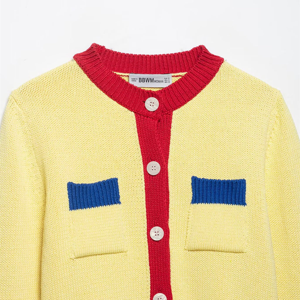 CHAQUETA PUNTO COLOR-BLOCK