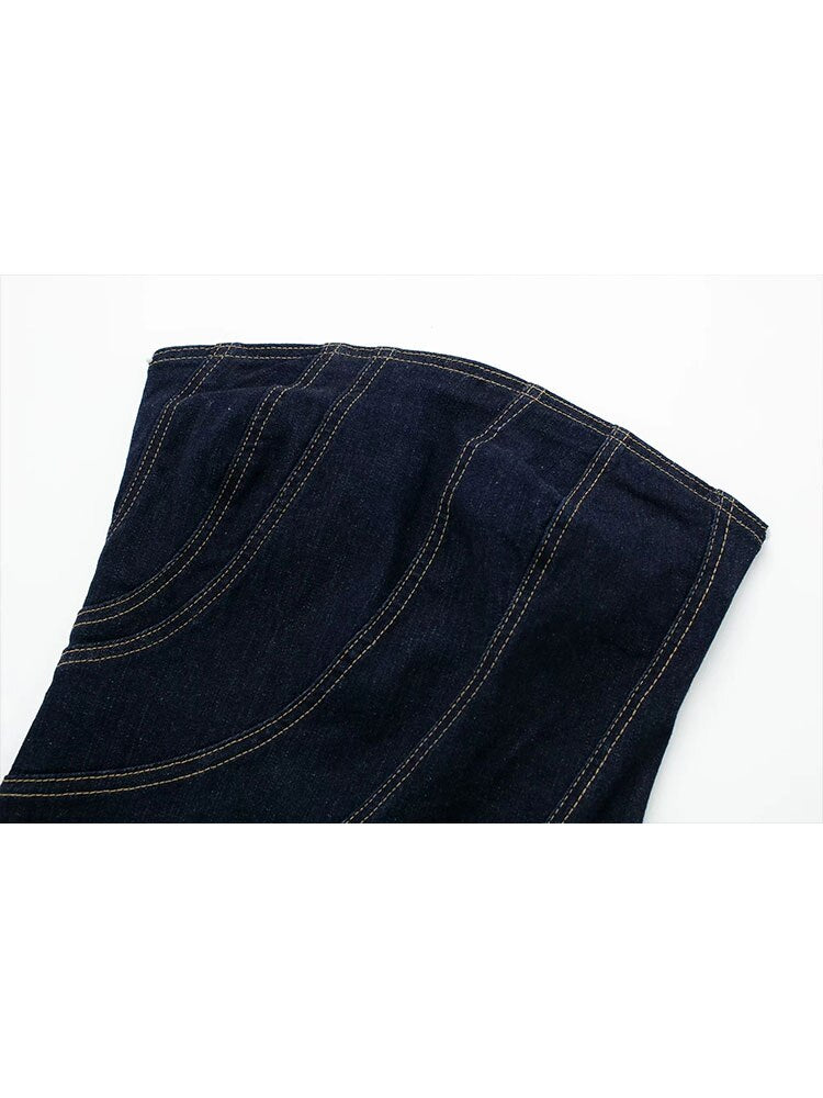 Vestido Denim off shoulder