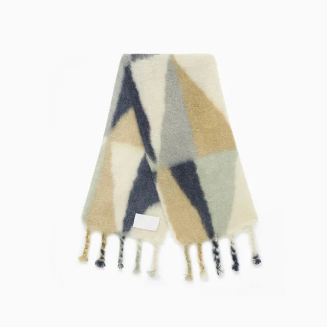 BUFANDA JACQUARD GEOMÉTRICA