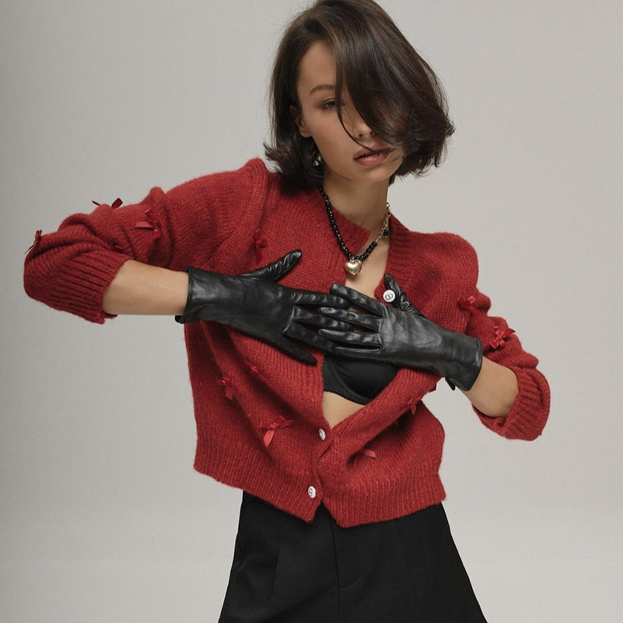 Cárdigan punto lazo