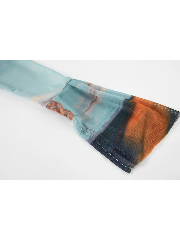 Camisa gasa abstracta