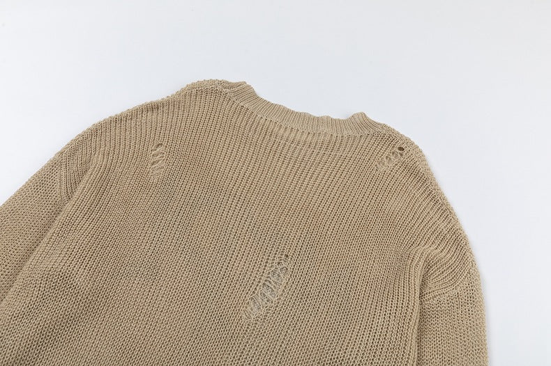 Suéter punto agujero