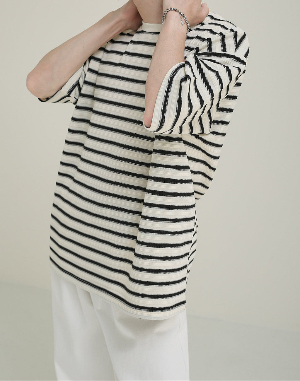 Camiseta oversize rayas