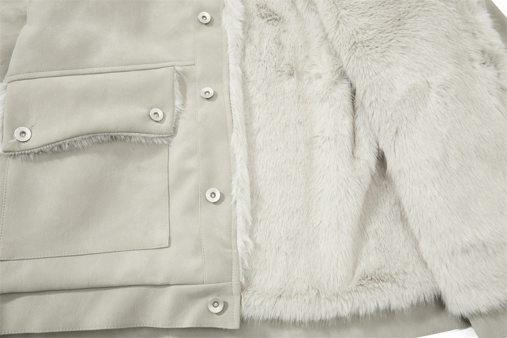 Abrigo loose-fit ante