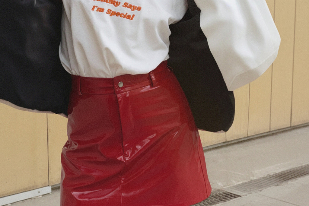 Falda mini PU
