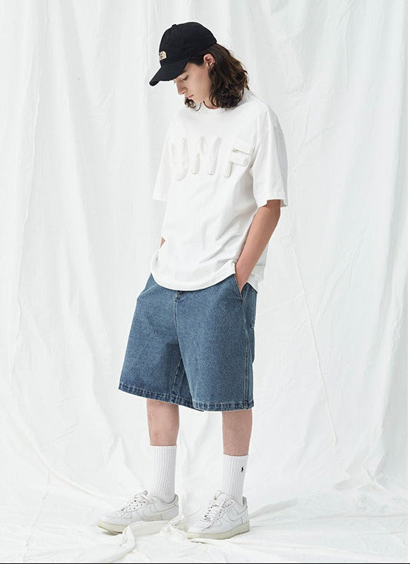 Bermudas denim lavado