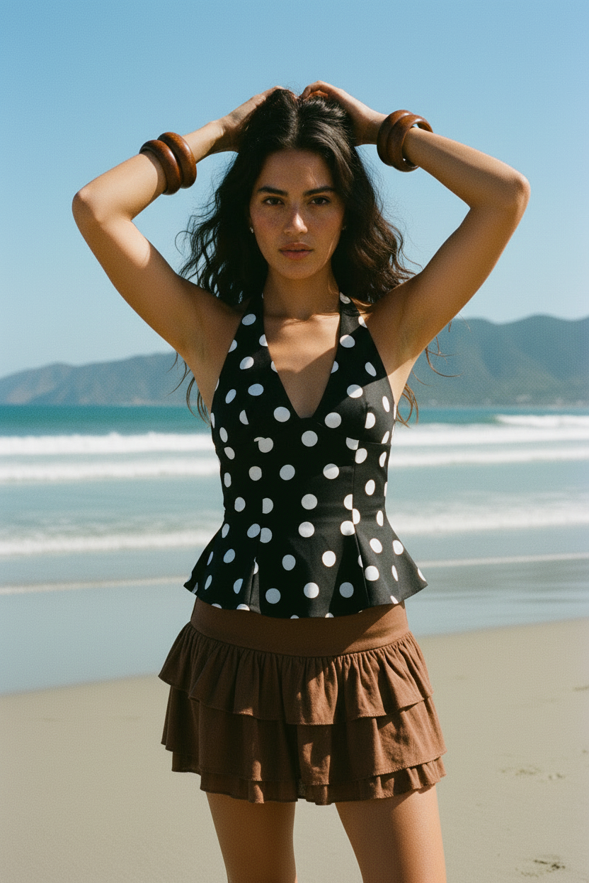 Top halter lunares