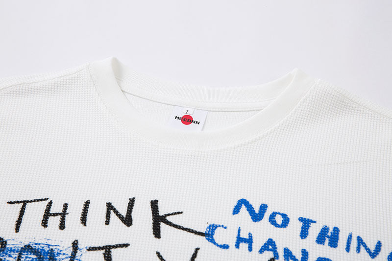 Camiseta waffle stitch