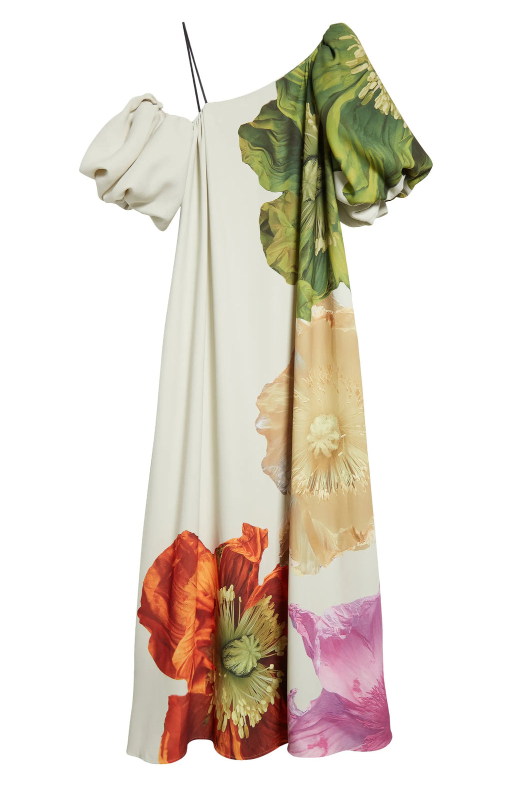 Vestido maxi off-shoulder