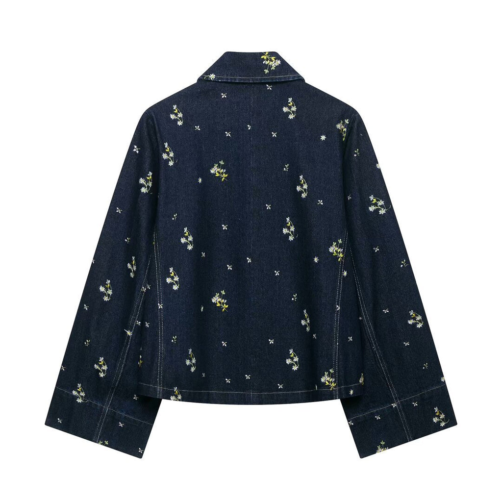 CAZADORA DENIM BORDADA