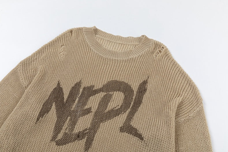 Suéter punto agujero