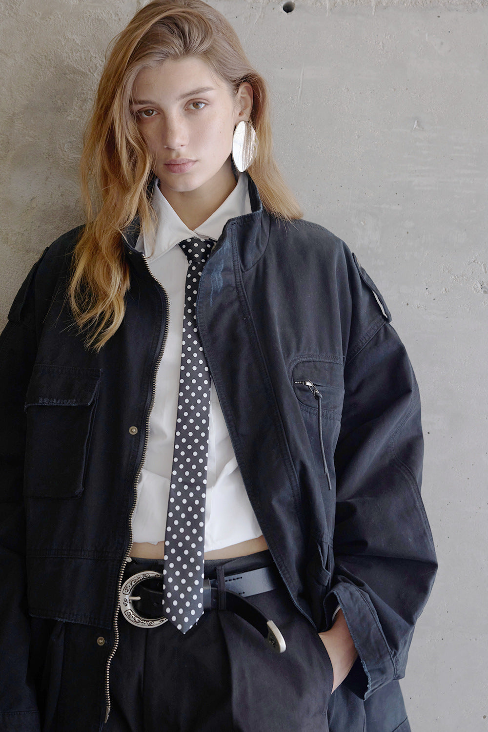 PARKA OVERSIZE EFECTO GASTADO