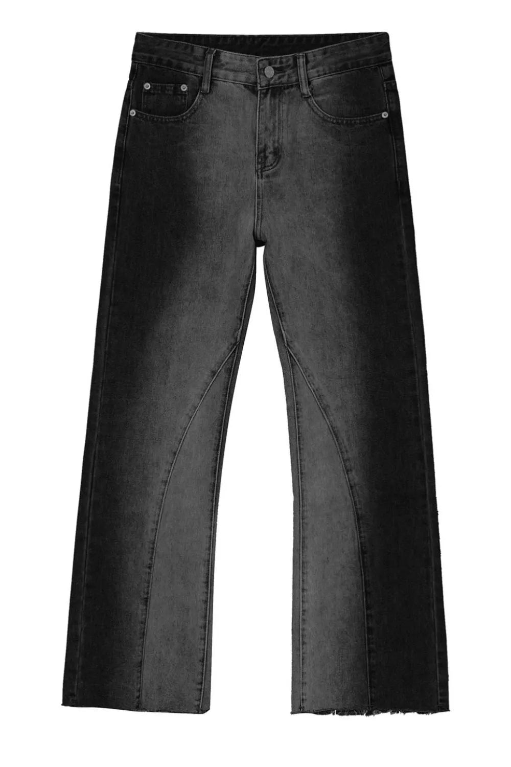 Jeans bajo deshilachado