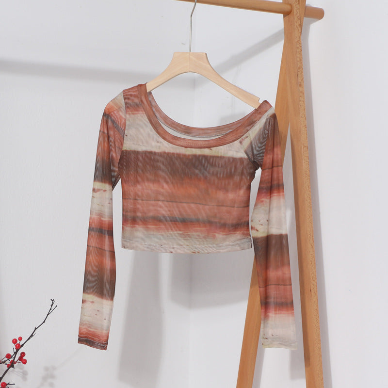 Camiseta muselina biselada