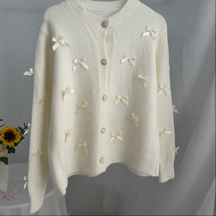 Cárdigan punto lazo