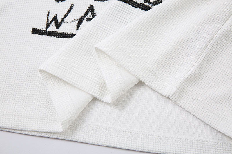 Camiseta waffle stitch