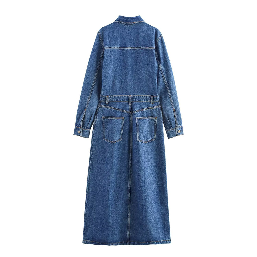 Vestido denim mezclilla