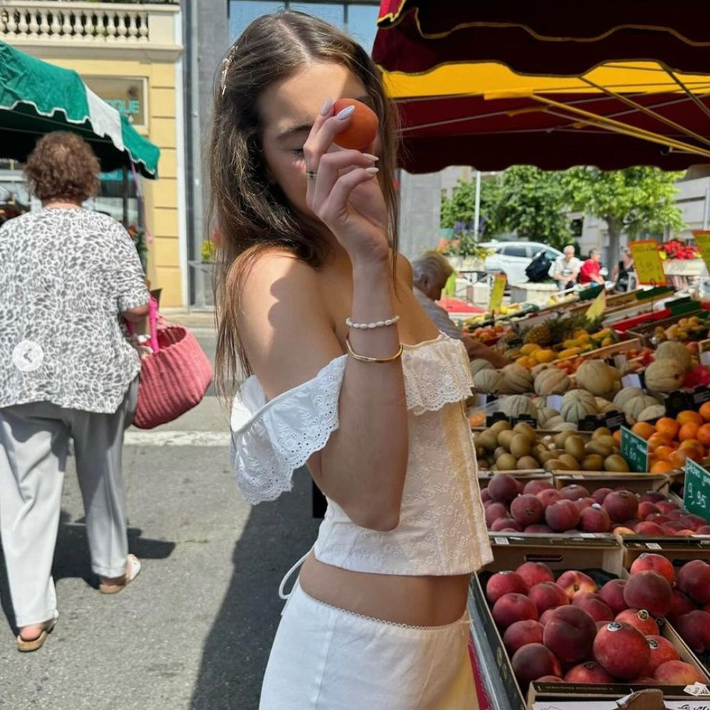 Top corpiño volantes