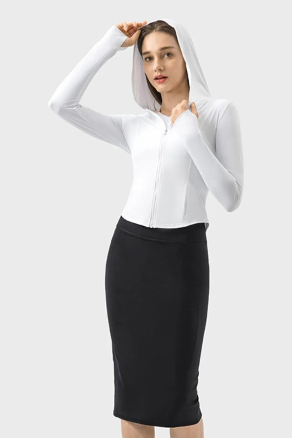 Sudadera zip up mitón