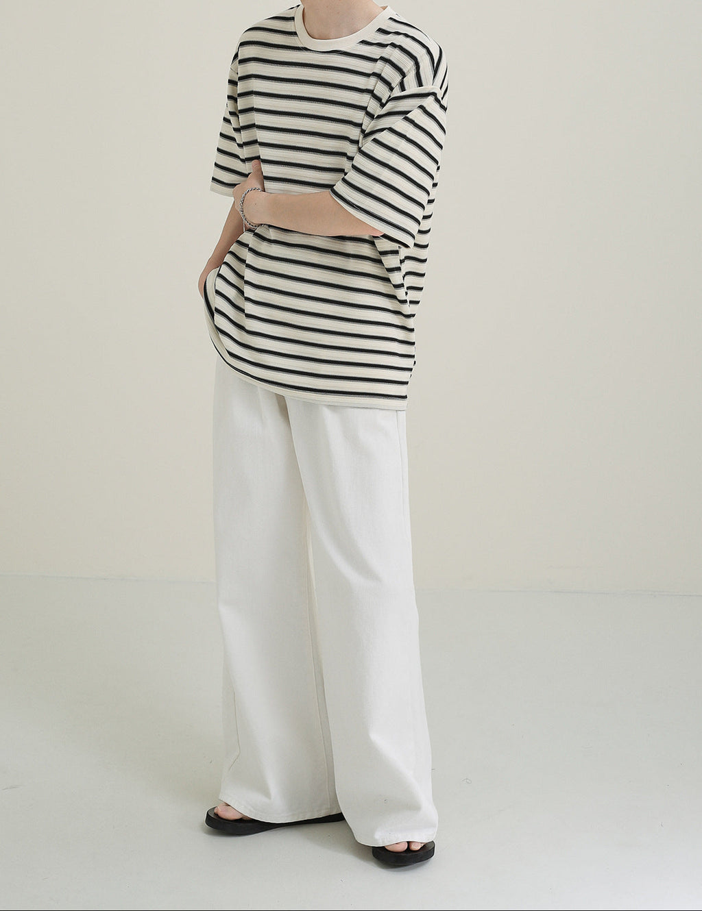 Camiseta oversize rayas