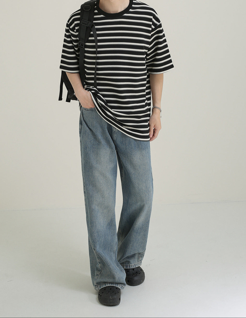 Camiseta oversize rayas