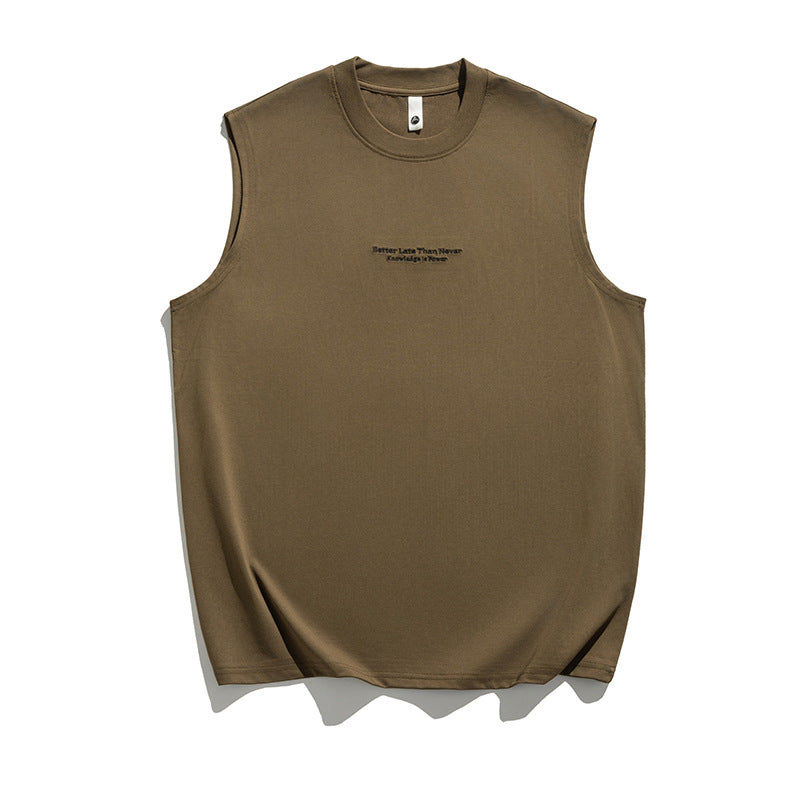 Camiseta lettering sleeveless