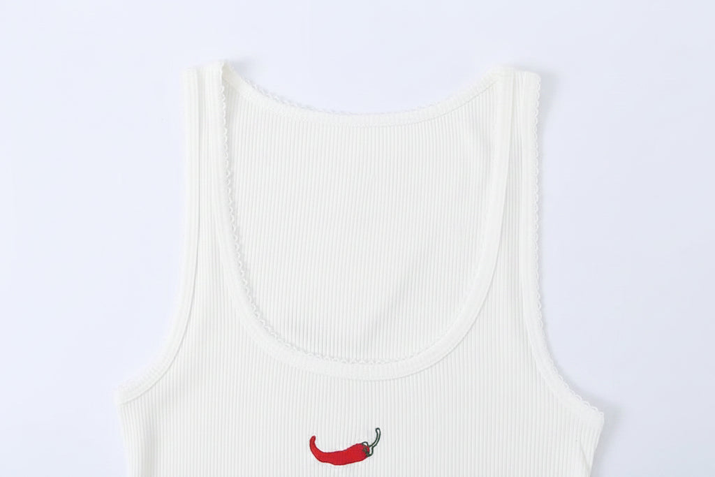 Top tank bordado