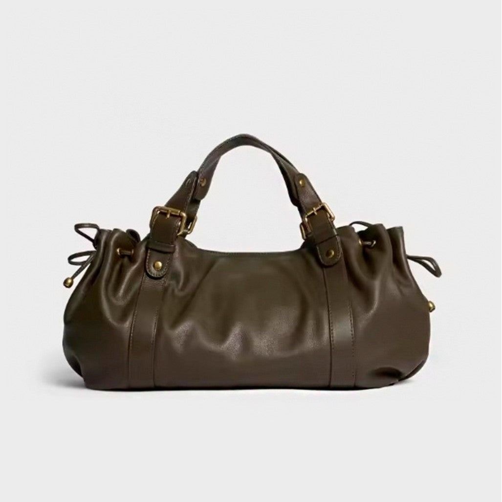 Bolso bowling fruncido