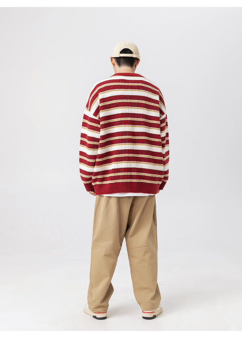 Suéter color-block rayas