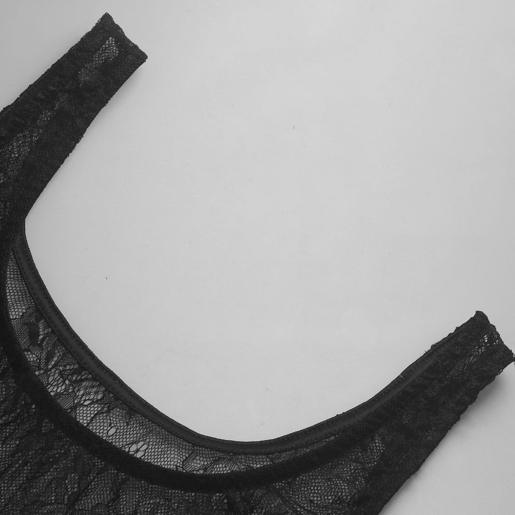 Vestido slip encaje