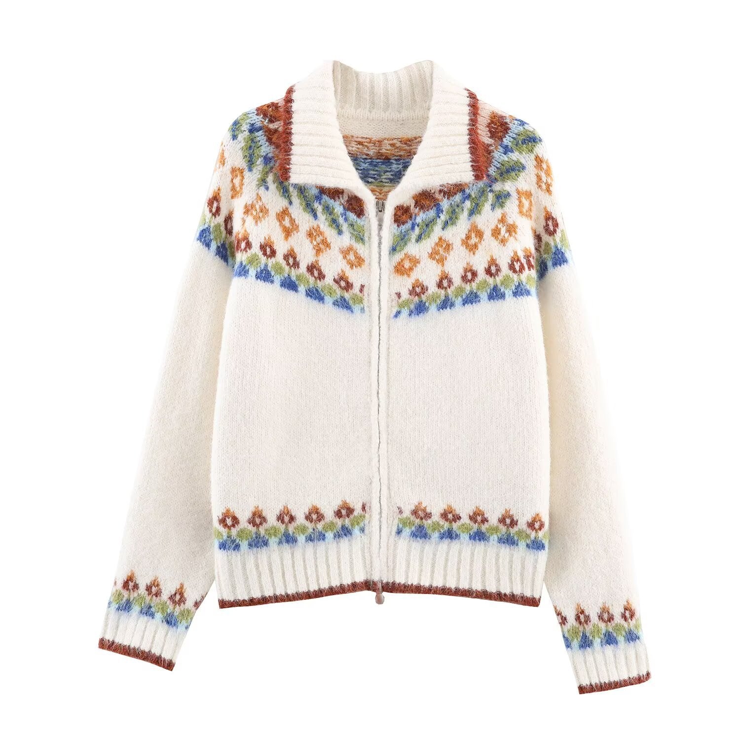 Chaqueta punto jacquard