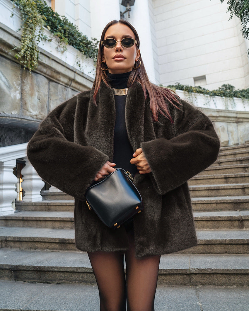 ABRIGO EFECTO PELO OVERSIZE