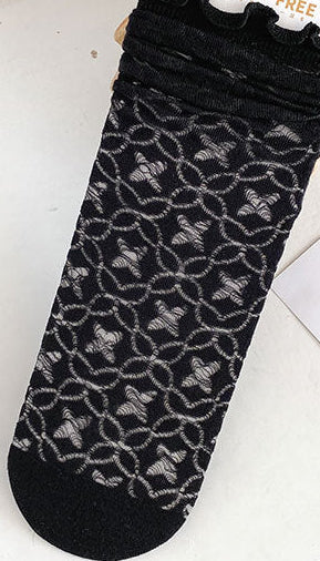 Calcetines calados ondulado