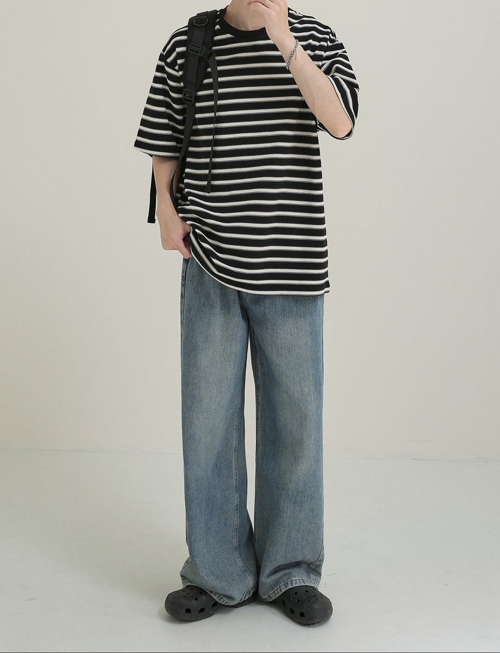 Camiseta oversize rayas