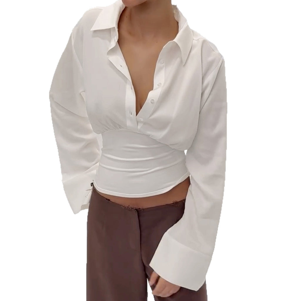 CAMISA CORSETERA COMBINADA