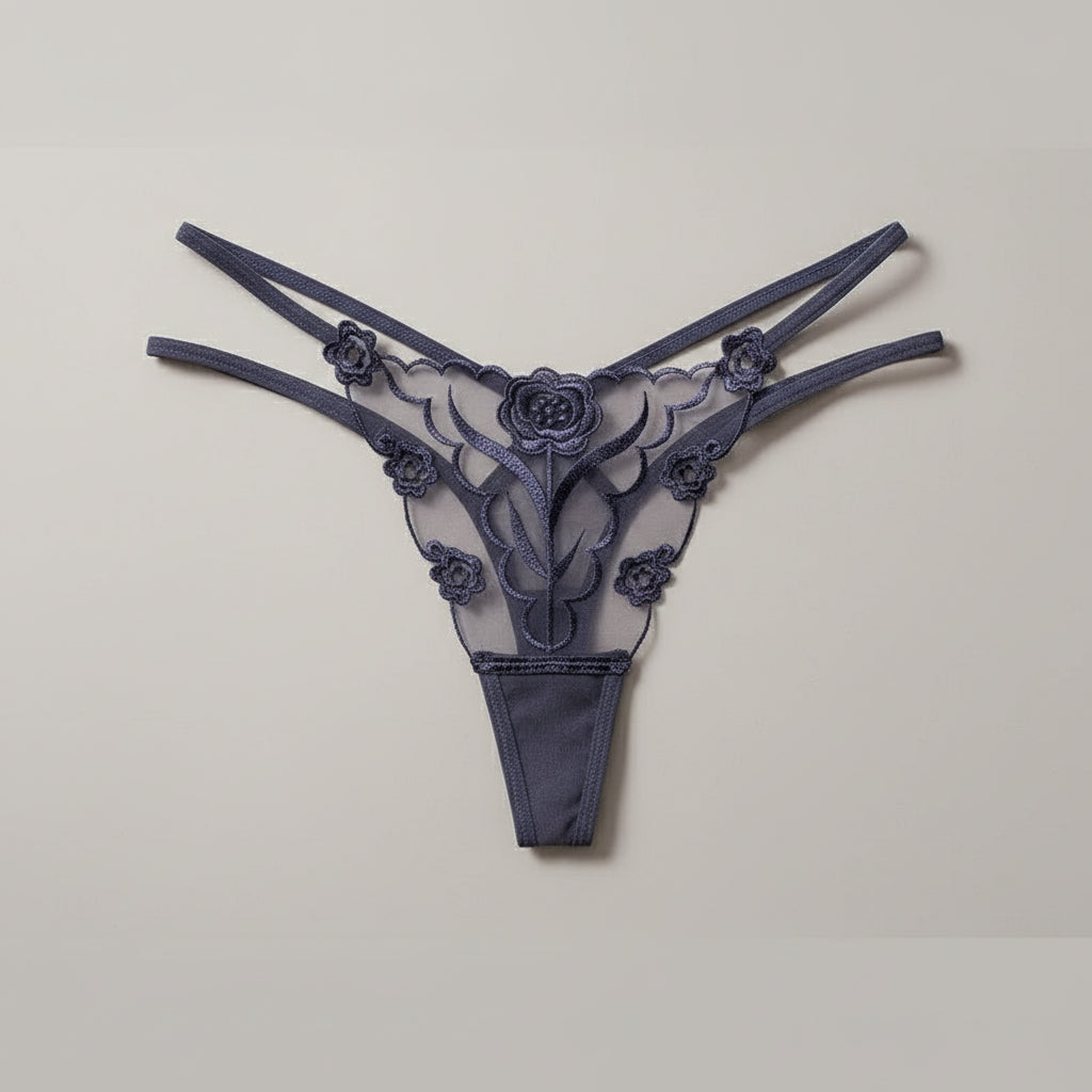 Tanga encaje floral