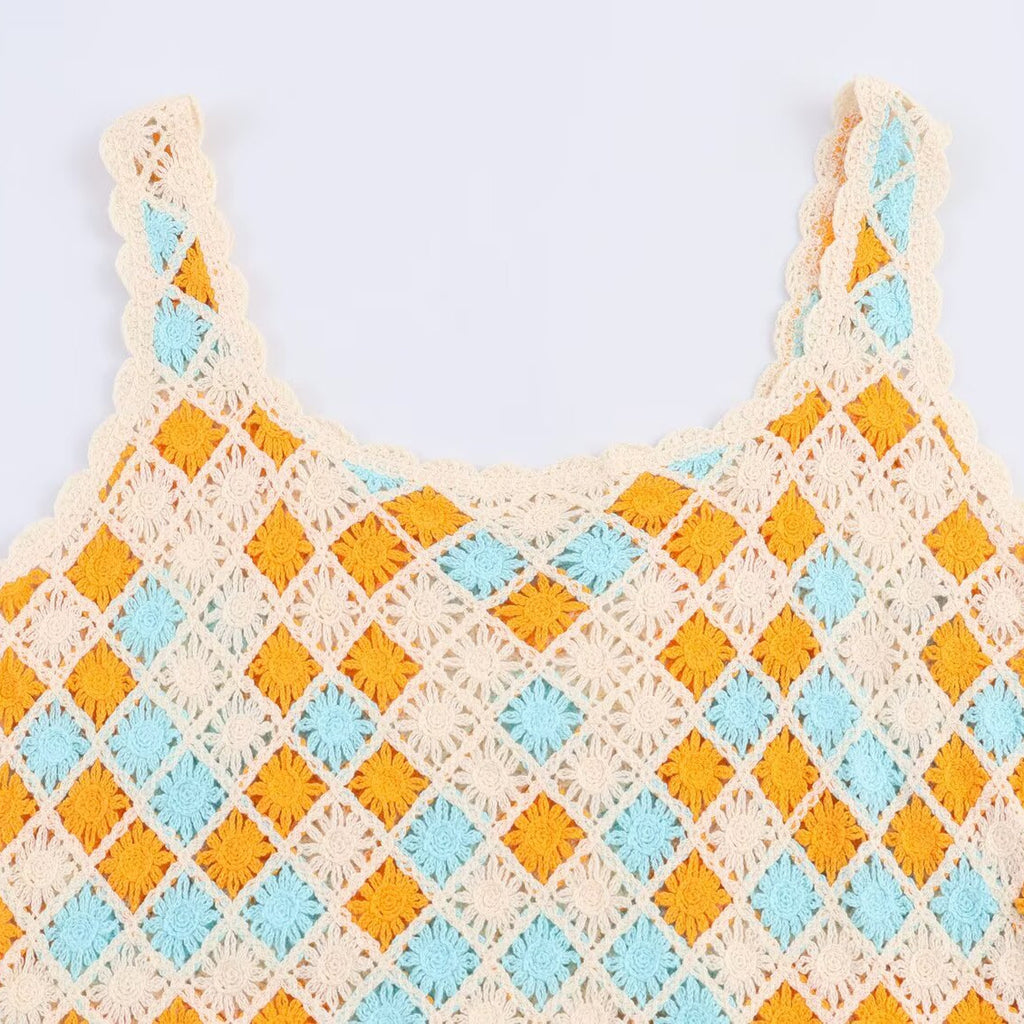 Vestido mini crochet