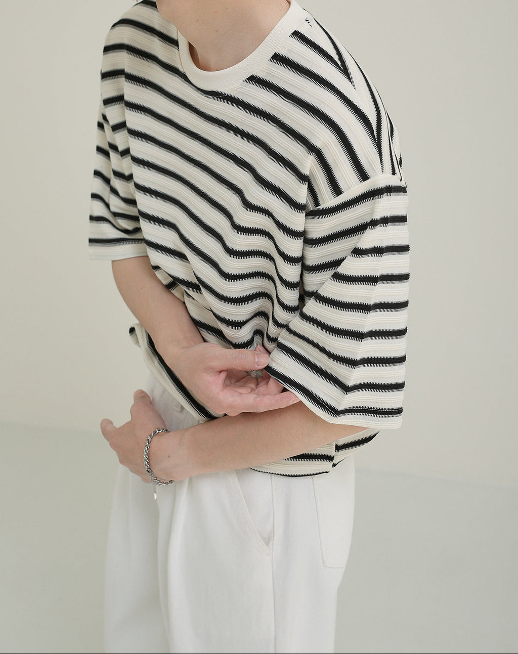 Camiseta oversize rayas