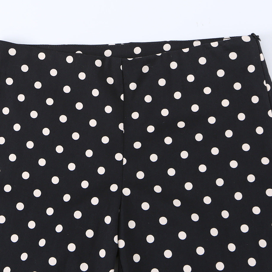 Pantalón capri lunares