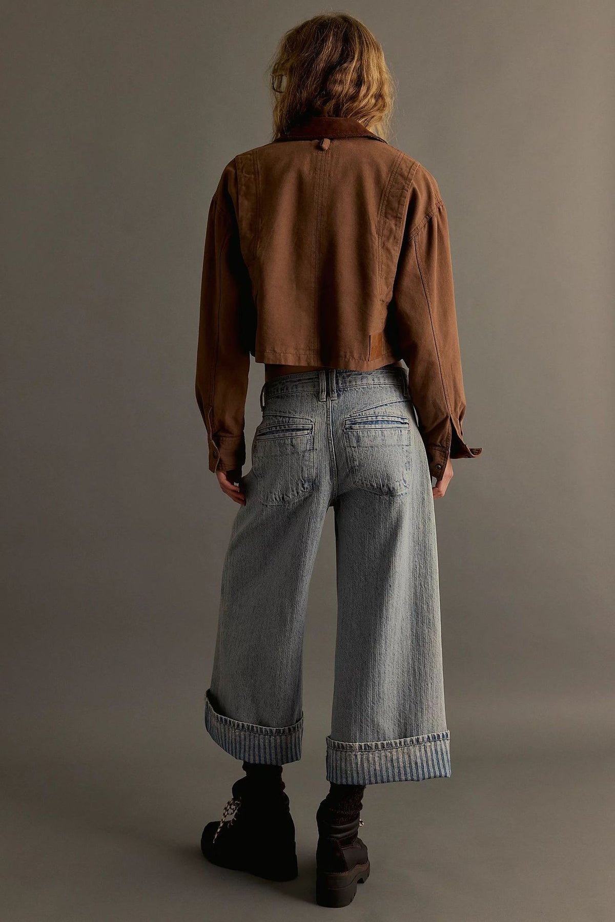 JEANS WIDE LEG RAYAS