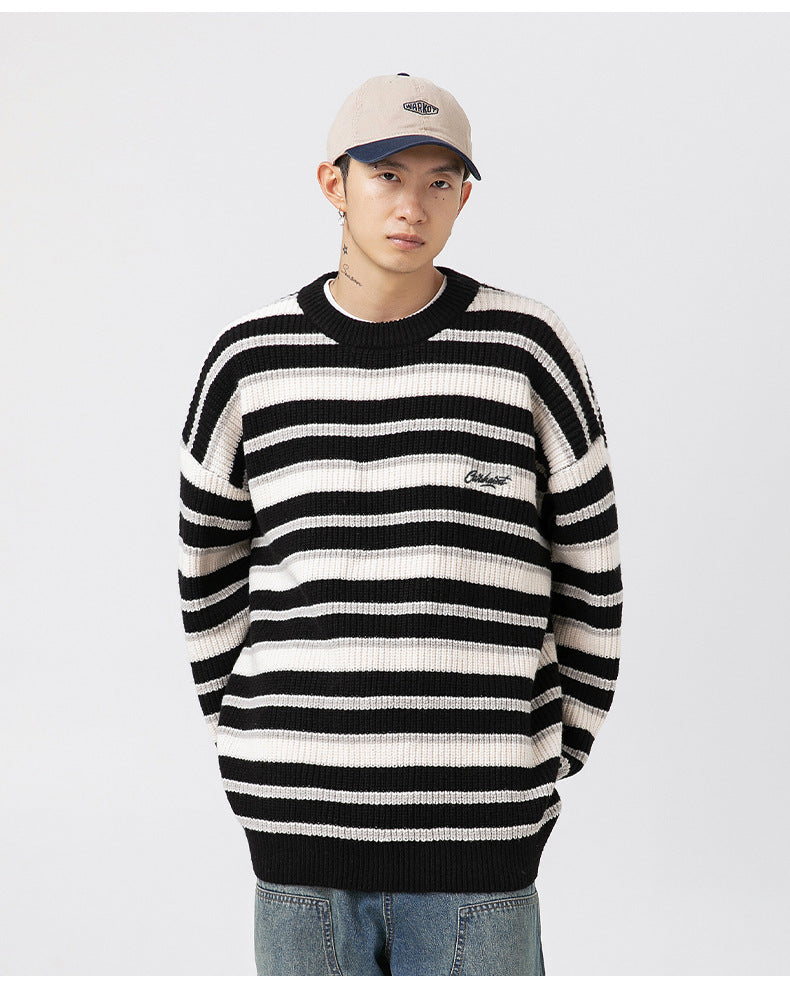 Suéter color-block rayas