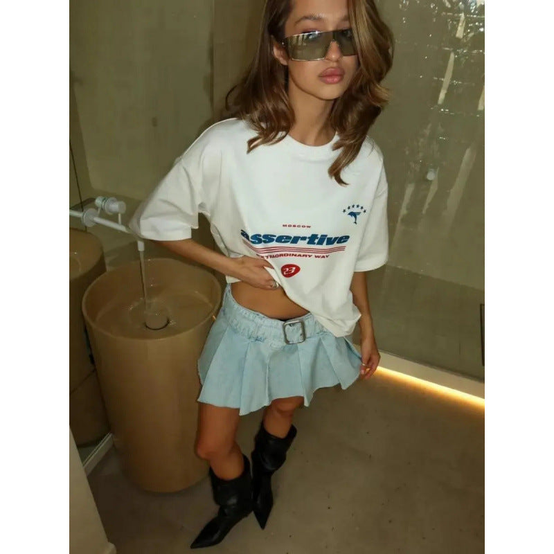 CAMISETA OVERSIZE TEXTO COMBINADO