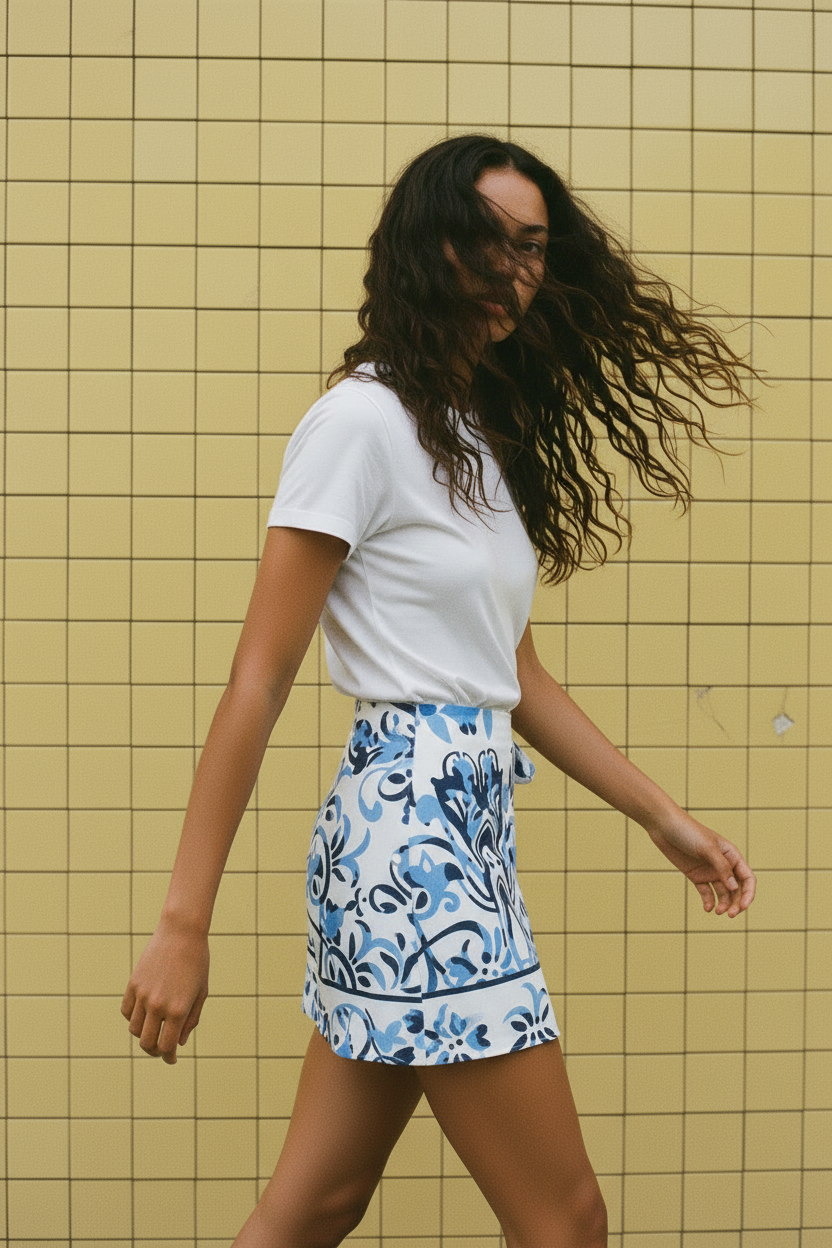 Minifalda print lazada