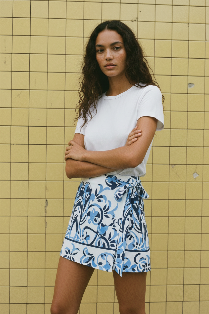 Minifalda print lazada